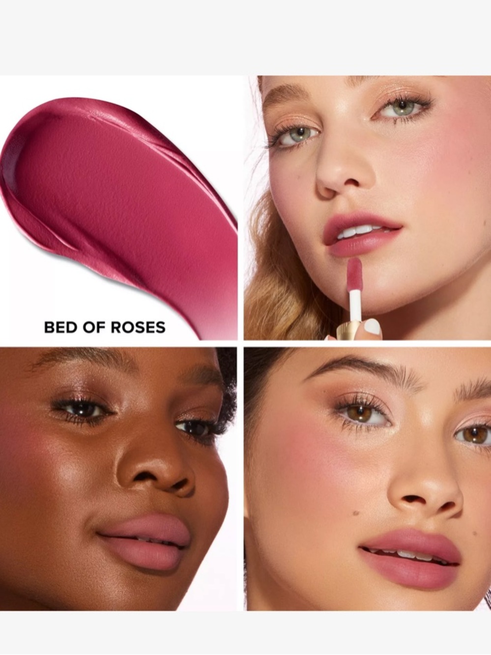 ⚡️❄️Too Faced Cloud Crush Whipped Lip & Cheek Colour Bed Of Roses - Picture 2 of 9